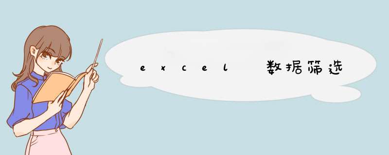 excel 数据筛选